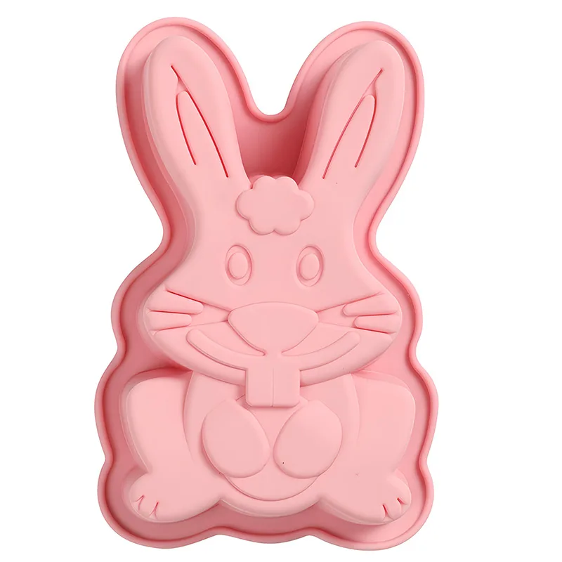 Bunny Cake Mold - Easter Bunny ช็อกโกแลตแม่พิมพ์ซิลิโคน, 3D Easter Bunny