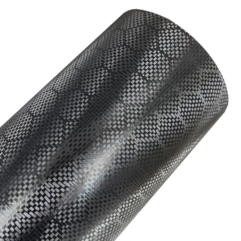 Crepe Pan Carbon - ฟิล์มไวนิลคาร์บอนลายรังผึ้งสีดำ PET กันน้ำ แบบม้วน มีช่องระบายอากาศ ติดตั้งง่ายด้วยกาวในตัว