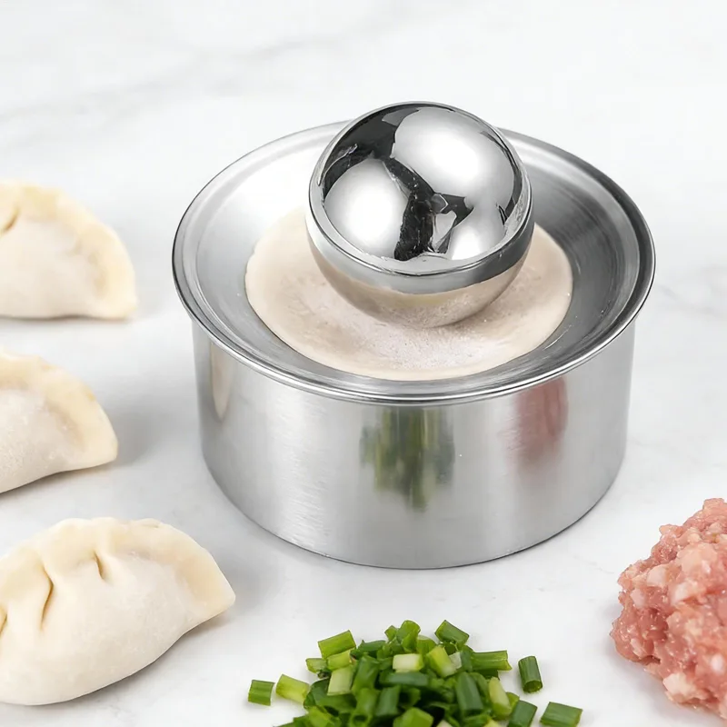 Dumpling Press Set - เครื่องทำแป้งเกี๊ยวแบบกดมือ สำหรับทำเกี๊ยวซ่า ราวีโอลี เอมปานาดา พาย พาสต้า