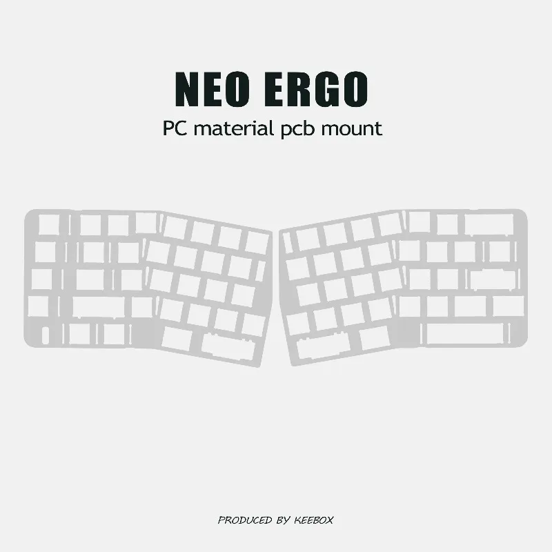 Crepe Pan Carbon - แผ่นรองคีย์บอร์ด Neo Ergo แบบปรับแต่งได้ ทำจากอะลูมิเนียม PP