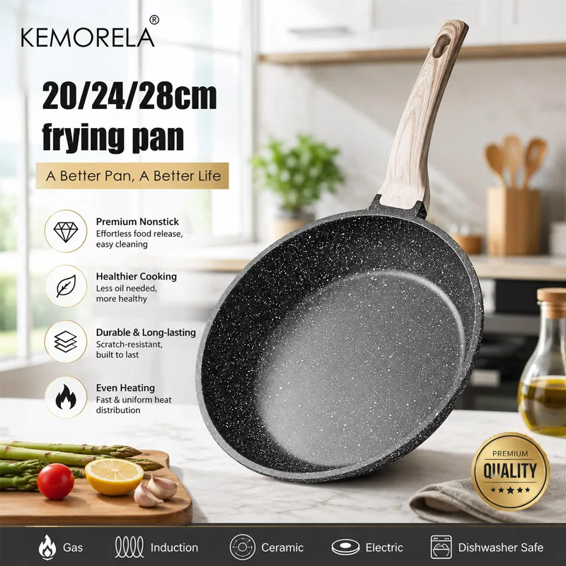 Mini Pancake Griddle - กระทะทอดแบบไม่ติดกระทะ ขนาด 20/24/28 ซม. สำหรับทำสเต็ก แพนเค้ก