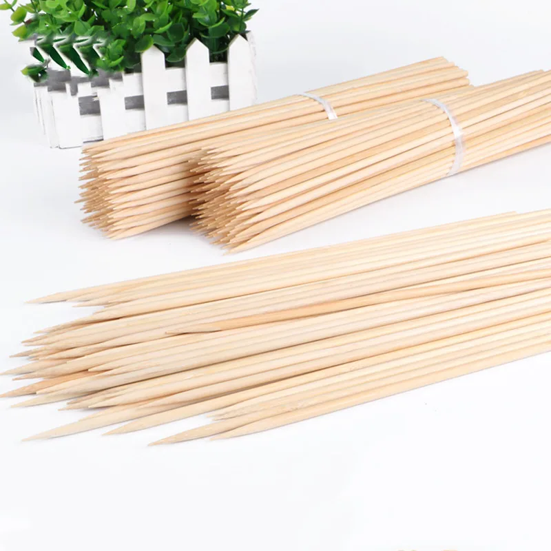 Corn Dog Stick - ไม้เสียบอาหารแบบใช้แล้วทิ้ง 100 ชิ้น ขนาด 20-50 ซม.