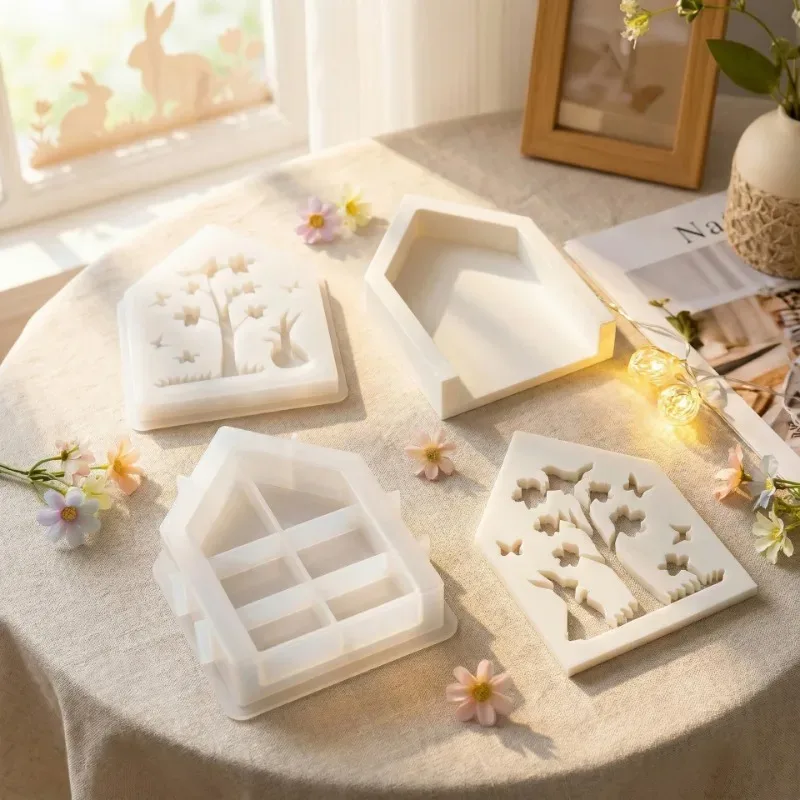 Bunny Cake Mold - แม่พิมพ์ซิลิโคนกันติดรุ่นใหม่ปี 2026 คุณภาพสูง สำหรับทำสบู่ ช็อกโกแลต เค้ก