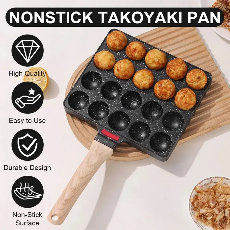 Takoyaki Grill Plate - กระทะทาโกะยากิ 20 แม่พิมพ์ Takoyaki Maker Skillet