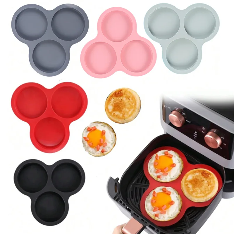 Egg Waffle Pan - แม่พิมพ์ไข่ซิลิโคน Air Fryer ไข่ PAN 3
