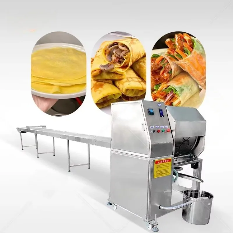 Spring Roll Wrapper - เครื่องทำแผ่นซาโมซ่า แผ่นข้าวห่อ แผ่นปอเปี๊ยะ แผ่นลัมเปีย อัตโนมัติ เครื่องทำอินเจราแบบเอธิโอเปีย