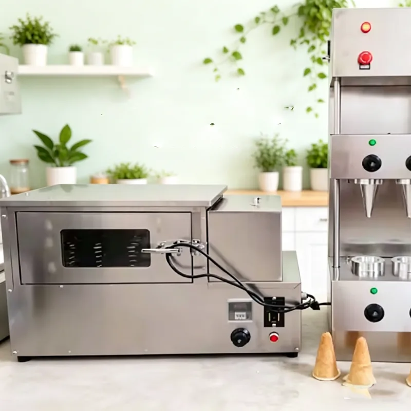 Waffle Cone Maker - เครื่องทำวาฟเฟิล/เวเฟอร์/บิสกิต/ไอศกรีมโคน/พิซซ่าโคน อัตโนมัติ สภาพใหม่ สำหรับการค้า