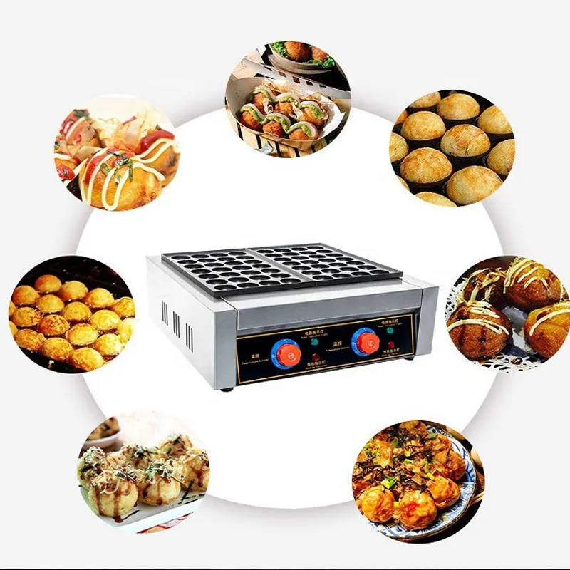 Takoyaki Grill Plate - เตาปิ้งปลาบอลไฟฟ้า, เตาสองแผ่น, เครื่องทำทาโกะยากิ