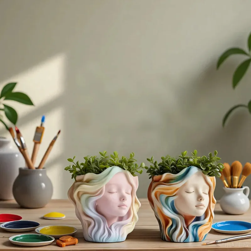 Potsticker Mold - แม่พิมพ์ซิลิโคนหัวสาวสําหรับทําหัตถกรรม - AROMA เทียนถ้วยแจกันซีเมนต์กระถางดอกไม้คอนเทนเนอร์แต่งหน้าที่เกี่ยวข้อง