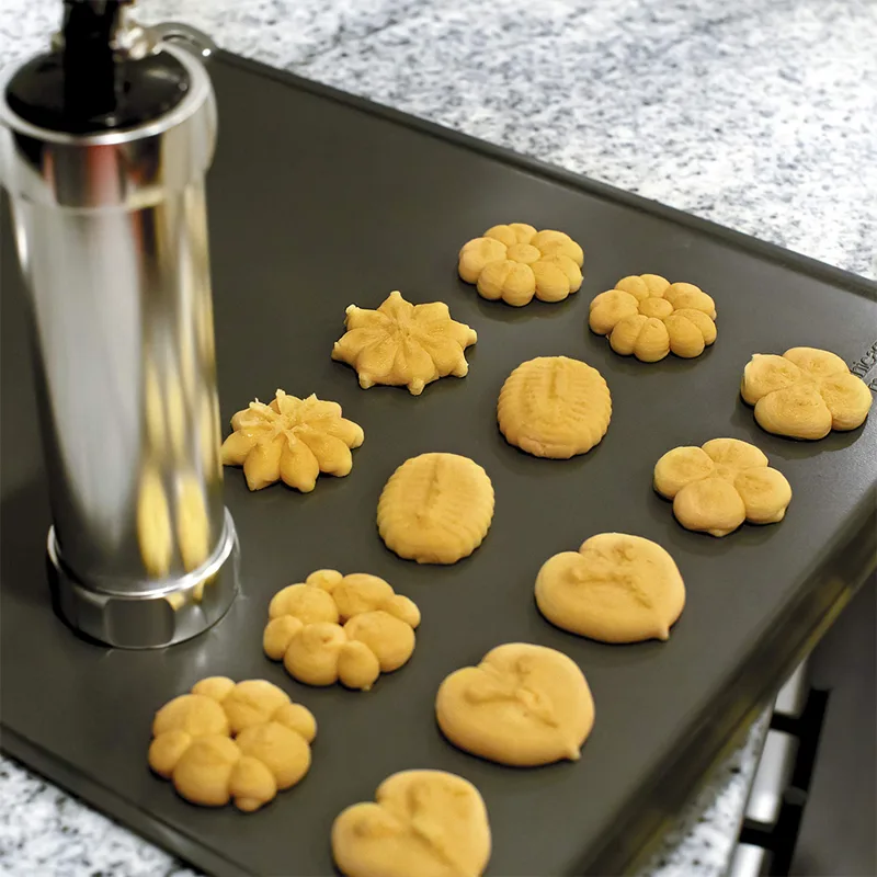 Churros Maker Gun - ชุดเครื่องทำคุกกี้และไอซิ่ง คริสต์มาส สปริตซ์ ทำชูโร วัสดุโลหะผสม พร้อมหัวบีบ