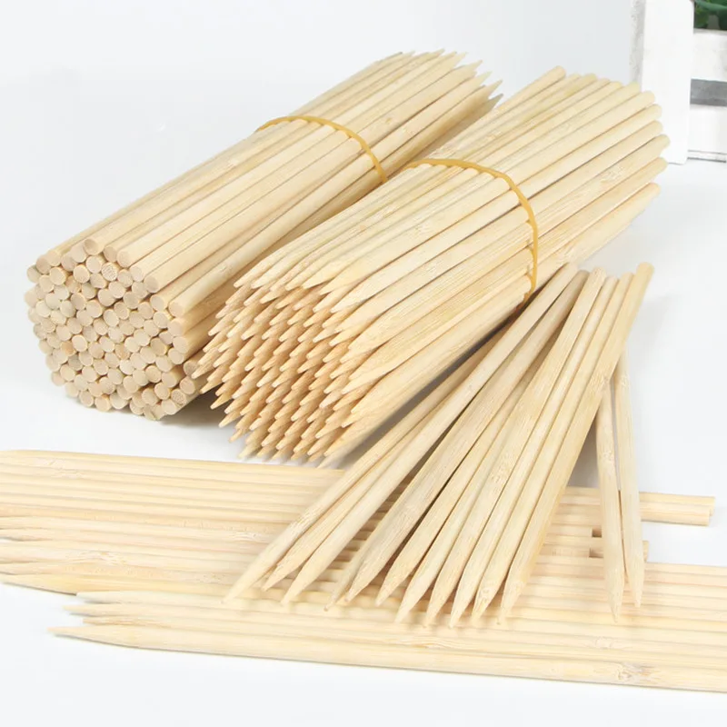 Corn Dog Stick - แท่งไม้บาร์บีคิวขนาด20/30/40ซม. X 5มม. ไม้ไผ่แบบใช้แล้วทิ้งสำหรับบาร์บีคิวปาร์ตี้ร้านอาหารคาเฟ่อุปกรณ์บาร์บีคิว