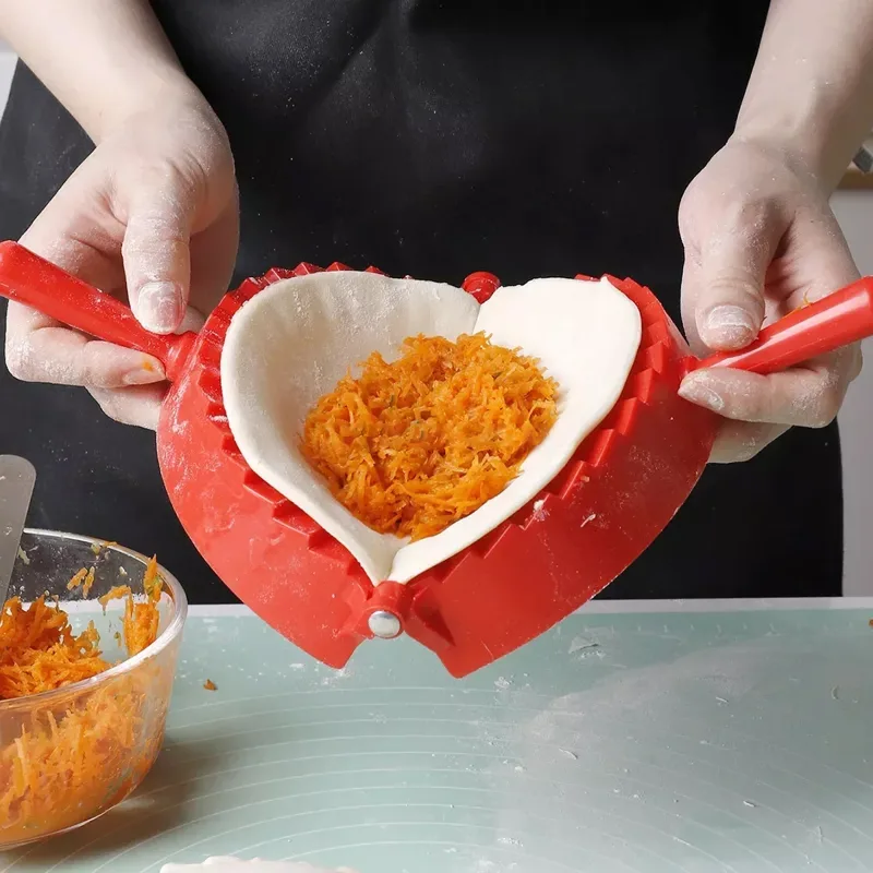 Dumpling Press Set - Dumplingแม่พิมพ์มือกดแป้งDumplingแหนบอุปกรณ์ครัวPastryเครื่องมือDIYพายเกี๊ยวแม่พิมพ์Maker Bakewareบาร์