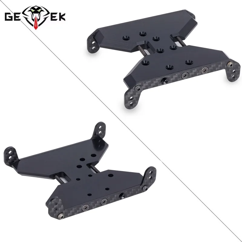Crepe Pan Carbon - คาร์บอนไฟเบอร์แชสซีแผ่นลื่นไถล Delrin เกียร์แผ่นสําหรับ 1/10 RC Crawler