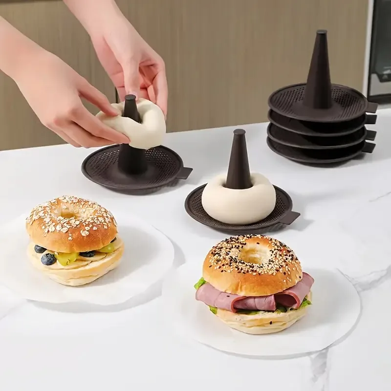 Donut Mold Silicone - ชุดแม่พิมพ์อบขนม 6/12 ชิ้น แม่พิมพ์โดนัทซิลิโคน เกรดอาหาร สำหรับทำเค้ก