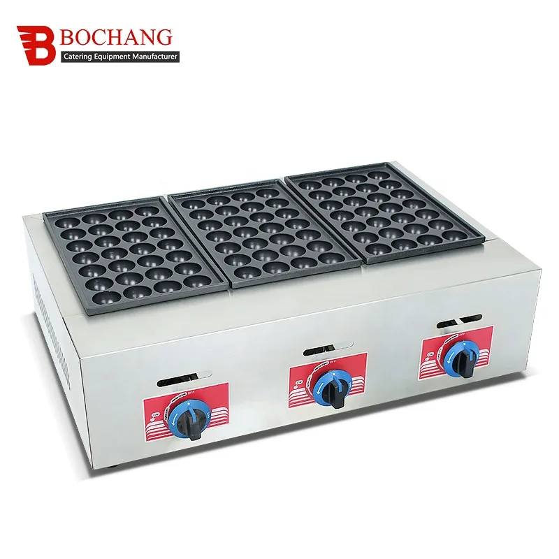 Takoyaki Grill Plate - เครื่องทำวาฟเฟิลไข่แบบมืออาชีพ ใช้แก๊ส 220v แบบไม่ติดกระทะ พร้อมแผ่นทำทาโกะยากิ 3