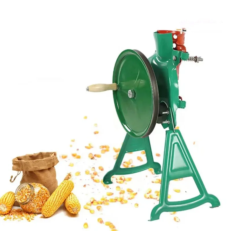 Cast Iron Corn - เครื่องสีข้าวโพดแบบมือหมุน ทำจากเหล็กหล่อ เครื่องสีข้าวโพดแบบกึ่งอัตโนมัติ ใช้มือหมุนขนาดเล็ก