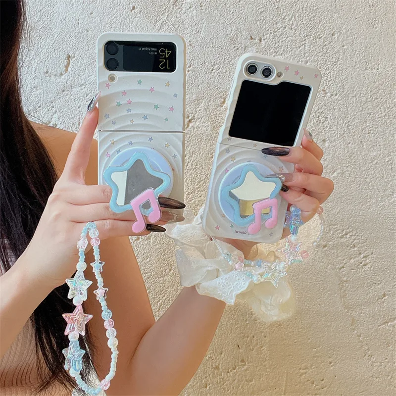 Taco Stand Holder - เกาหลีน่ารักดาวเล็กๆแม่เหล็กสําหรับSamsung Galaxy Z Flip 7 6