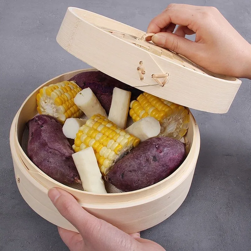 ซึ้งนึ่งอาหารจีนแบบไม้ไผ่พร้อม - Bao Steamer Bamboo บทวิจารณ์และราคา