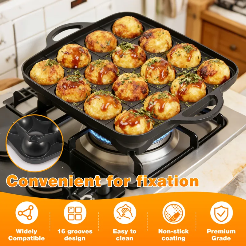 กระทะทาโกะยากิแบบไม่ติดกระทะ เ - Takoyaki Grill Plate บทวิจารณ์และราคา