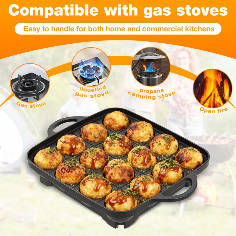กระทะทาโกะยากิแบบไม่ติดกระทะ เ - Takoyaki Grill Plate บทวิจารณ์และราคา