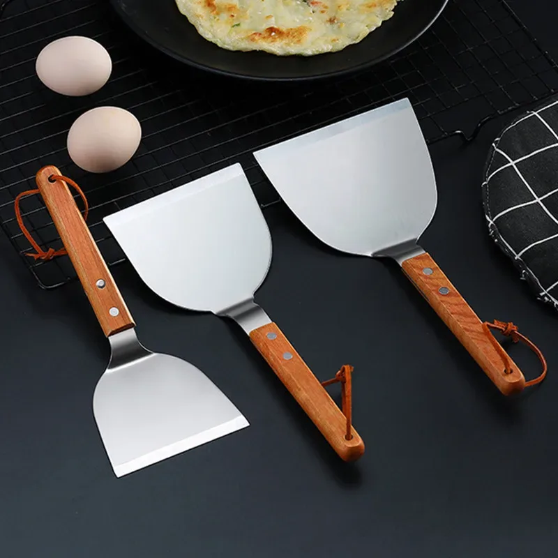 ตะหลิวสแตนเลสสตีลด้ามไม้เทปปัน - Okonomiyaki Spatula บทวิจารณ์และราคา