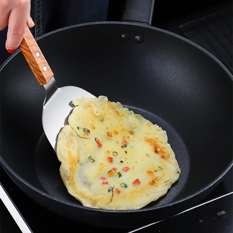 ตะหลิวสแตนเลสสตีลด้ามไม้เทปปัน - Okonomiyaki Spatula บทวิจารณ์และราคา
