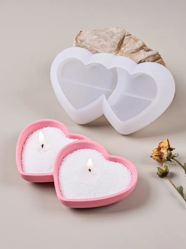 DIY หัวใจคู่ชามเทียนแม่พิมพ์ซิ - Potsticker Mold บทวิจารณ์และราคา
