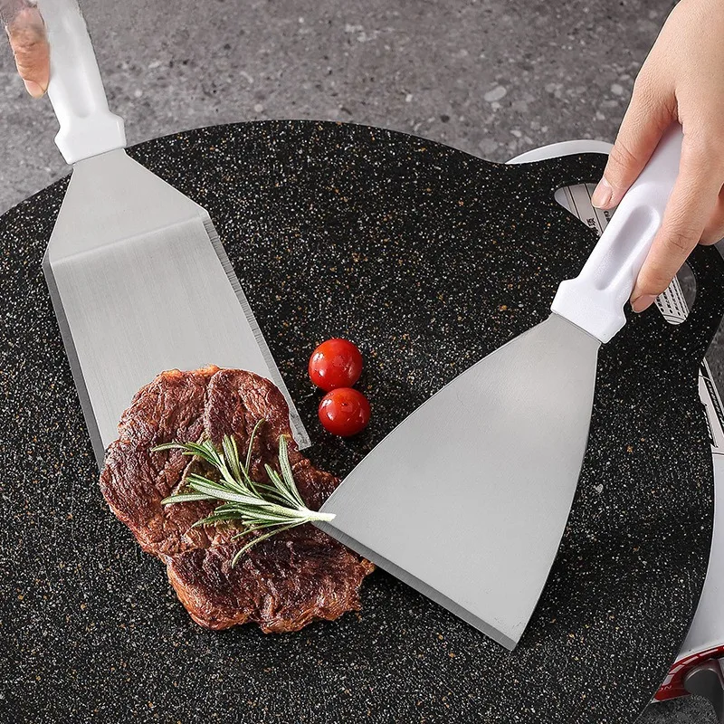 ตะหลิวสแตนเลส ตะหลิวทอดสเต็ก ต - Okonomiyaki Spatula บทวิจารณ์และราคา