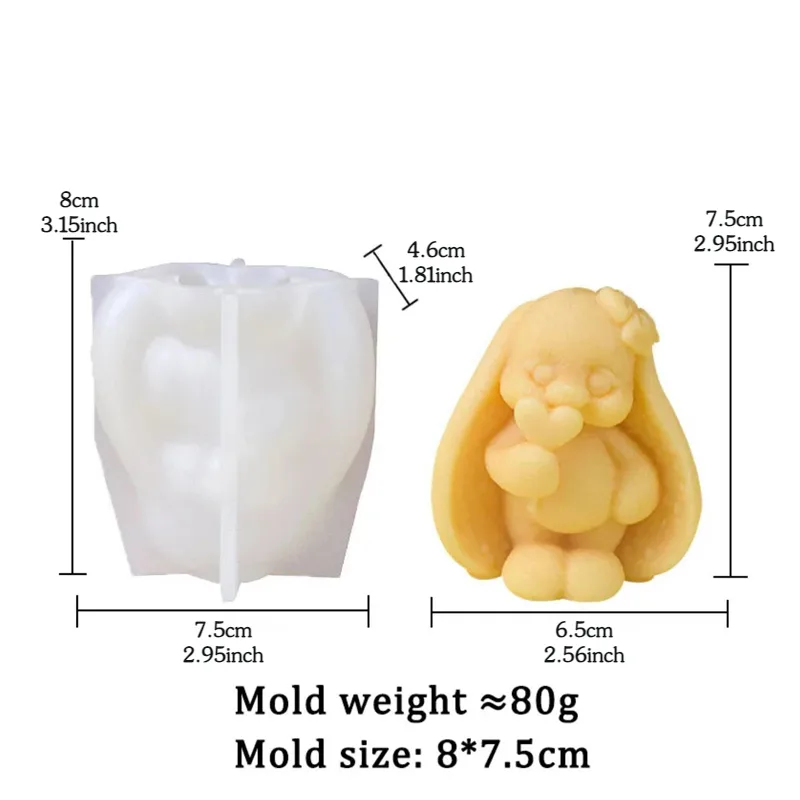 3D กระต่ายหูยาวแม่พิมพ์ซิลิโคน - Bunny Cake Mold บทวิจารณ์และราคา
