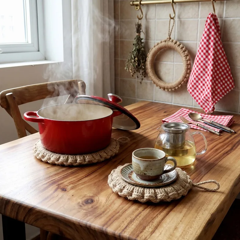 แผ่นรองกันความร้อนแบบทอจากปอกร - Cast Iron Corn บทวิจารณ์และราคา