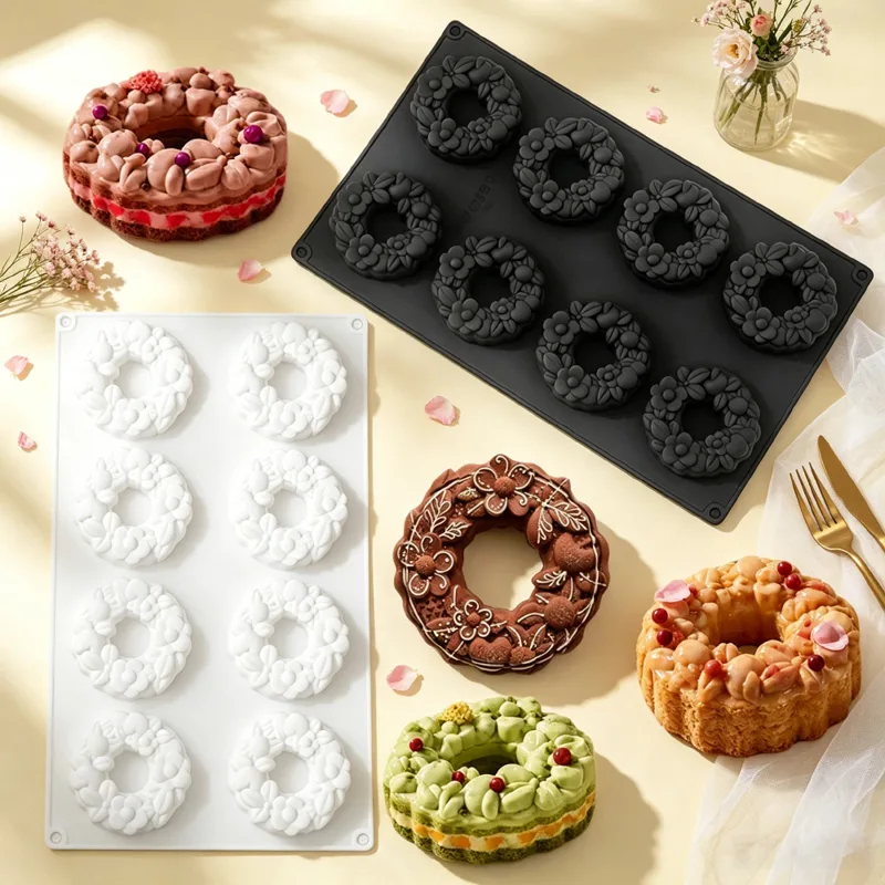 แม่พิมพ์ซิลิโคนรูปโดนัท 8 ช่อง - Donut Mold Silicone บทวิจารณ์และราคา