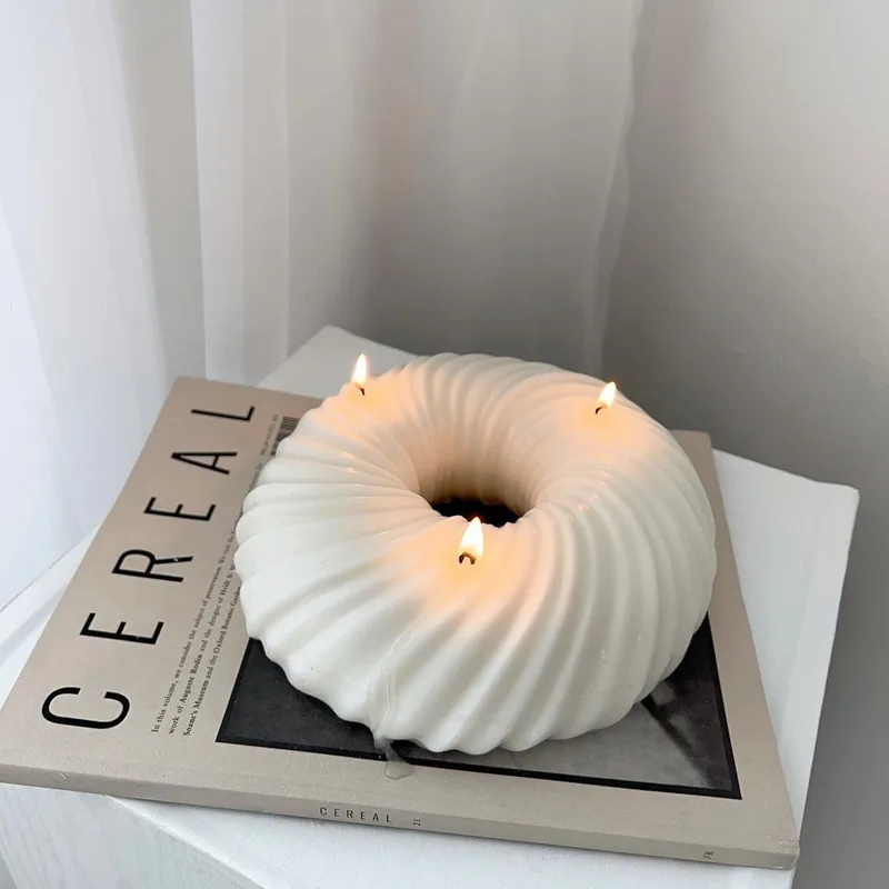 Big Donut รูปร่างซิลิโคนเทียนแ - Donut Mold Silicone บทวิจารณ์และราคา