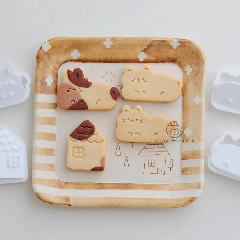 การ์ตูนสัตว์เครื่องตัดคุกกี้สั - Bunny Cake Mold บทวิจารณ์และราคา