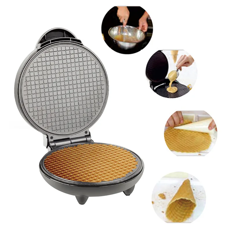 เครื่องทำวาฟเฟิล 1200 วัตต์ เค - Waffle Cone Maker บทวิจารณ์และราคา