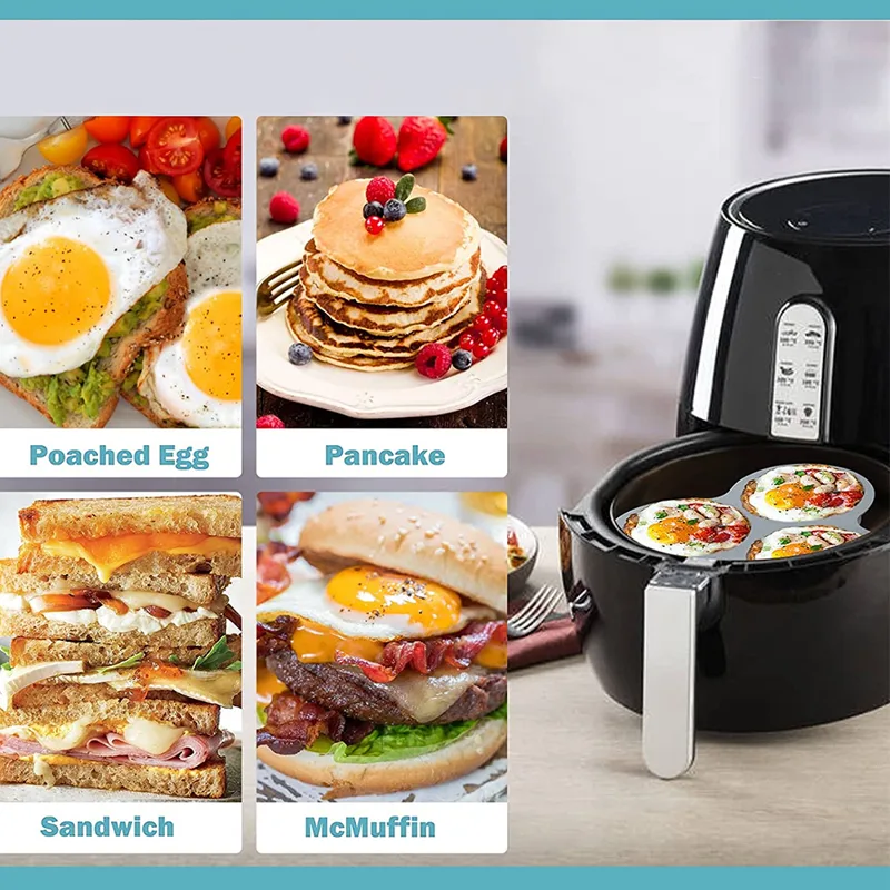 แม่พิมพ์ไข่ซิลิโคน Air Fryer ไ - Egg Waffle Pan บทวิจารณ์และราคา