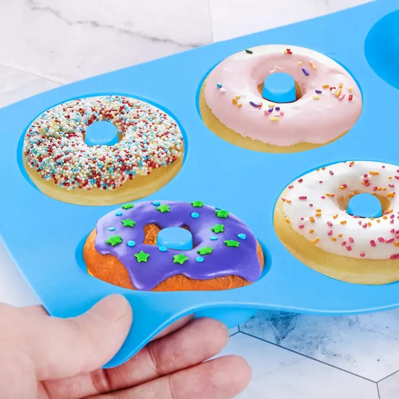 6 หลุมซิลิโคนโดนัทแม่พิมพ์ Bak - Donut Mold Silicone บทวิจารณ์และราคา