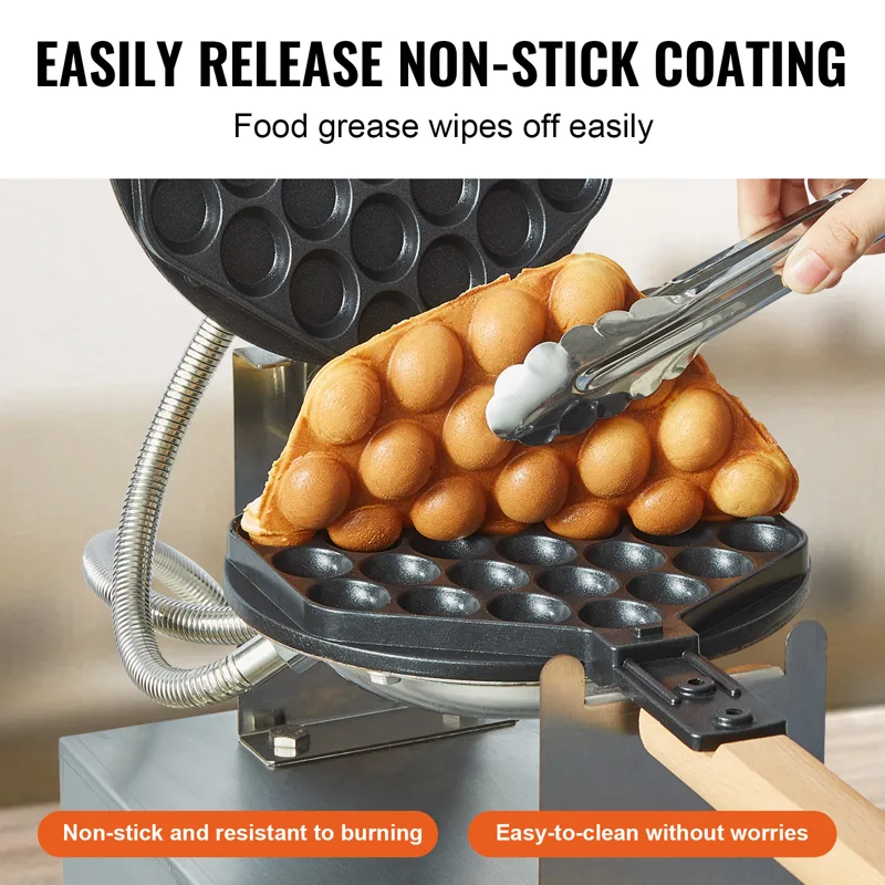 เครื่องทำวาฟเฟิลไข่แบบฟอง Home - Egg Waffle Pan บทวิจารณ์และราคา
