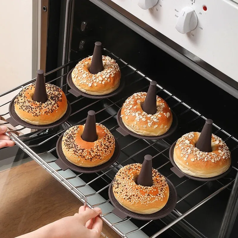6 ชิ้นเบเกอรี่แม่พิมพ์ขนมปังโด - Donut Mold Silicone บทวิจารณ์และราคา