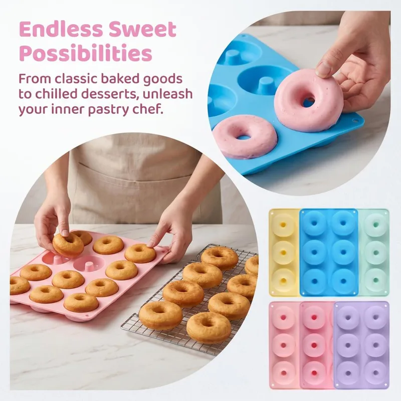 แม่พิมพ์โดนัทซิลิโคน 1 ชิ้น อุ - Donut Mold Silicone บทวิจารณ์และราคา