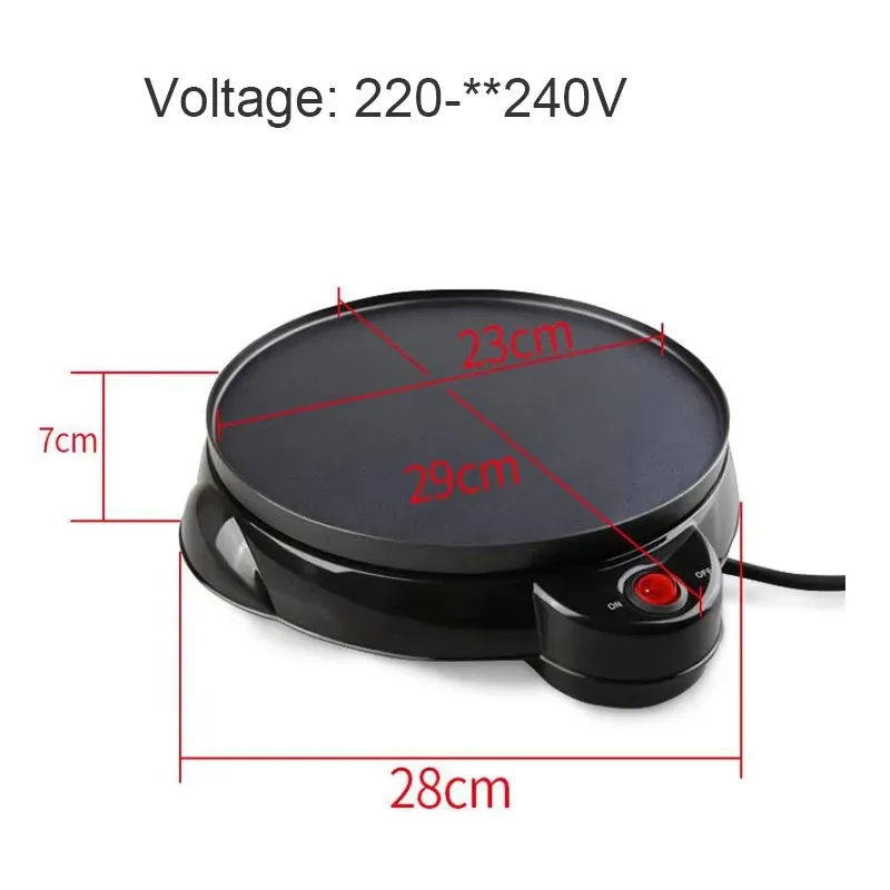 220V 650W ครัวไฟฟ้า Crepe Make - Mini Pancake Griddle บทวิจารณ์และราคา