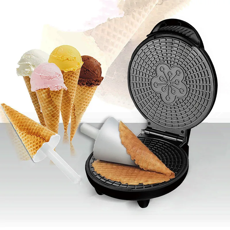 ไฟฟ้ากรอบเครื่องทําไข่ในครัวเร - Waffle Cone Maker บทวิจารณ์และราคา