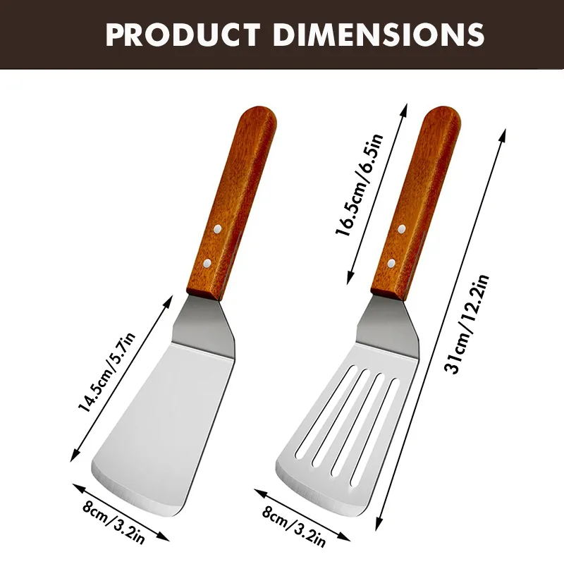 ไม้พายโลหะสำหรับกระทะเหล็กพร้อ - Okonomiyaki Spatula บทวิจารณ์และราคา