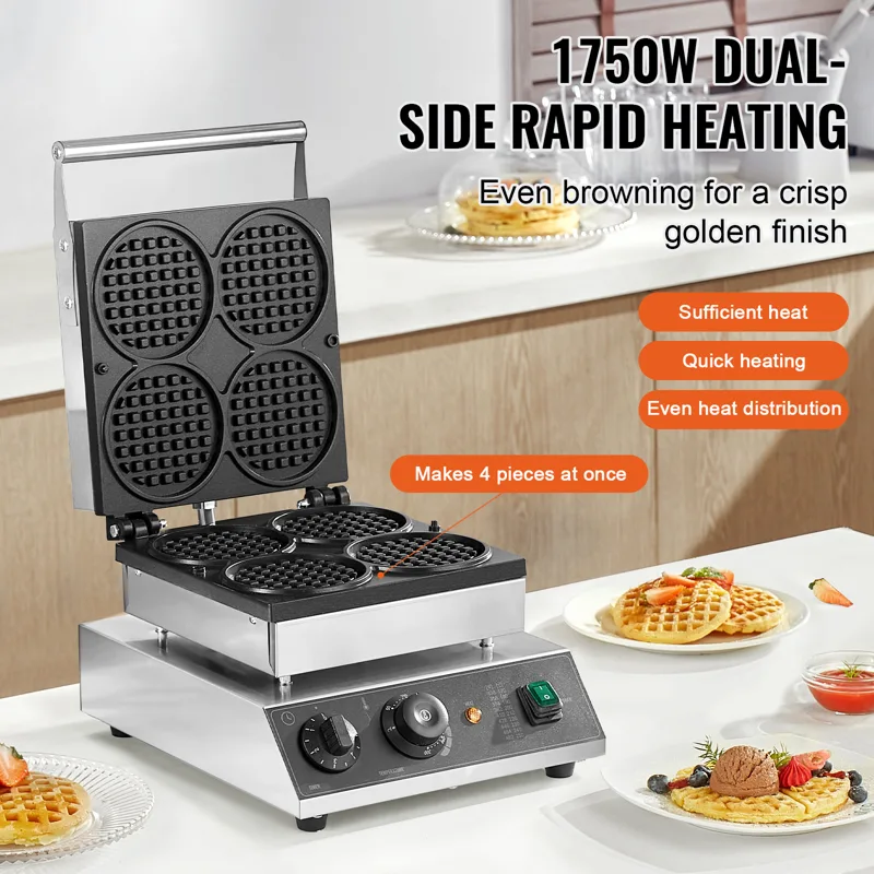 SucceBuy 4 PCS Commercial เครื - Mini Pancake Griddle บทวิจารณ์และราคา