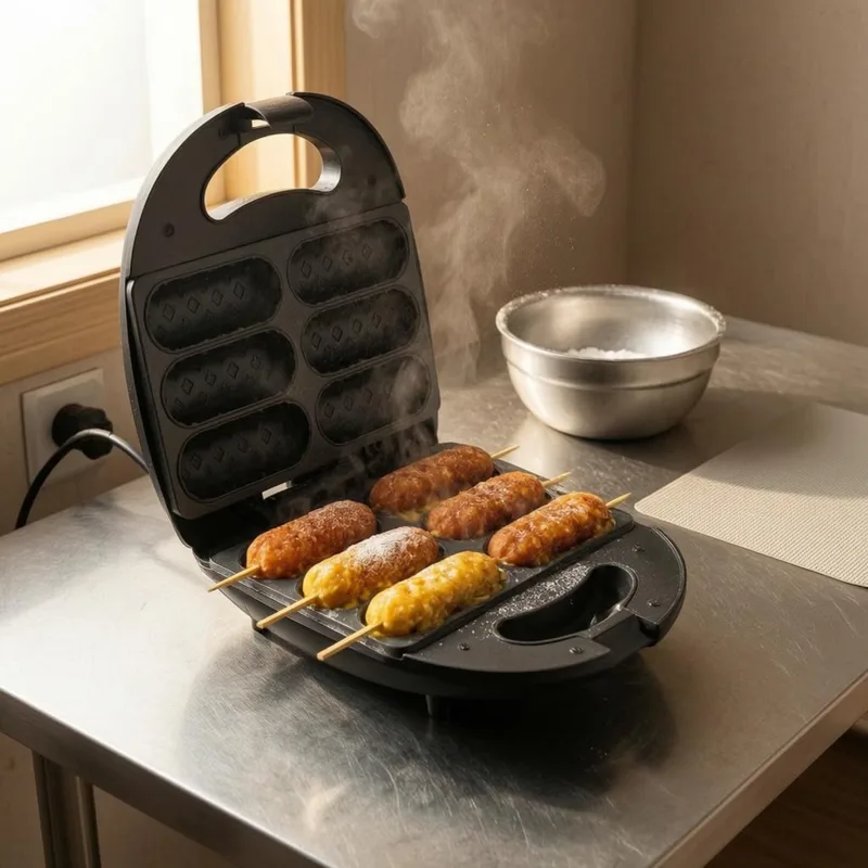 เครื่องทำคอร์นด็อก แบบสองด้าน  - Corn Dog Stick บทวิจารณ์และราคา