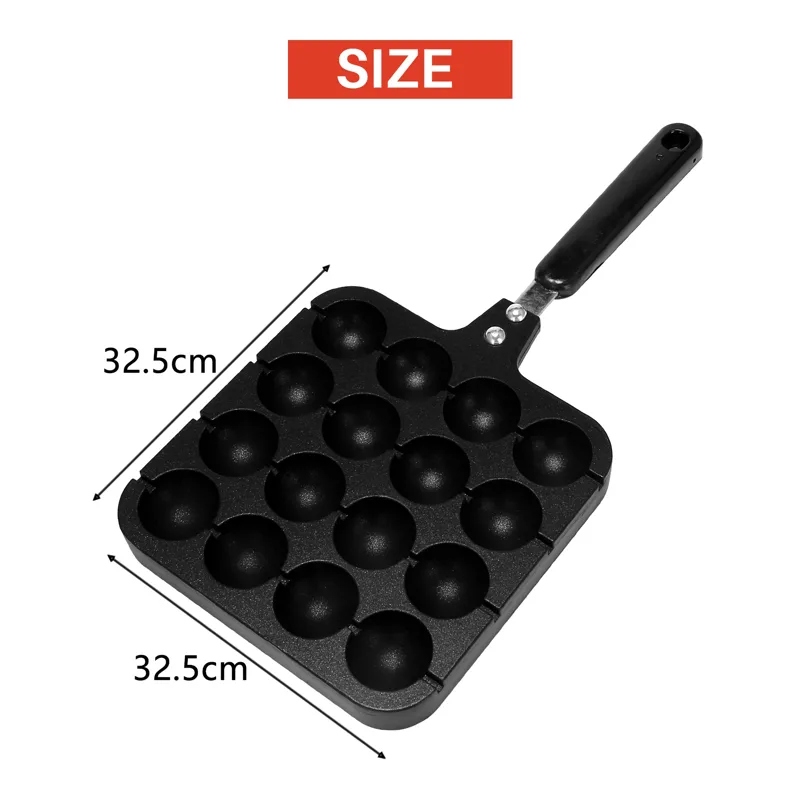 F-T 16 หลุมอลูมิเนียม Takoyaki - Takoyaki Grill Plate บทวิจารณ์และราคา