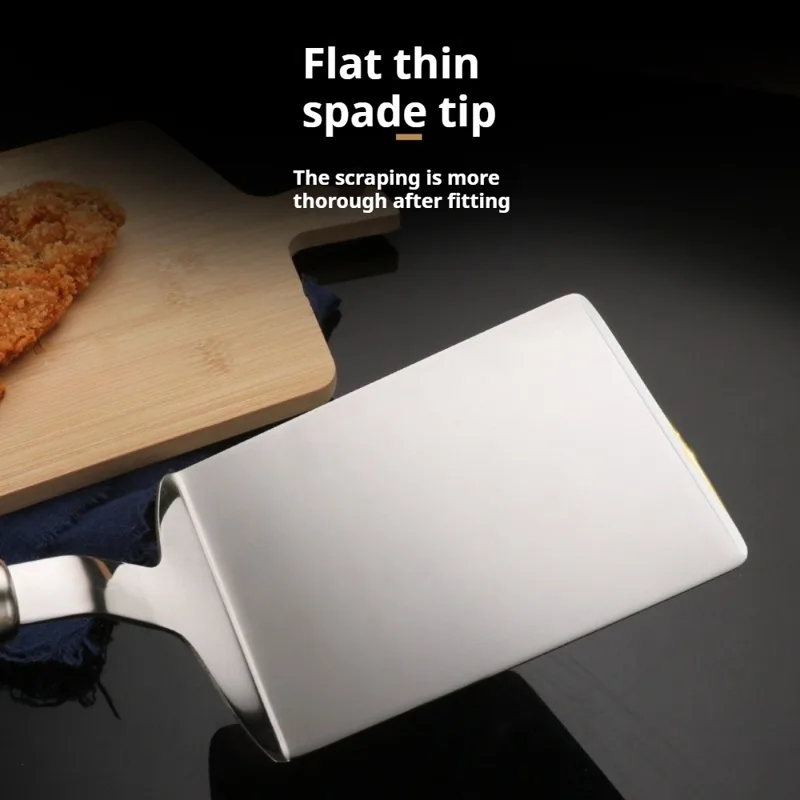 ตะหลิวสแตนเลสพร้อมด้ามไม้ ตะหล - Okonomiyaki Spatula บทวิจารณ์และราคา