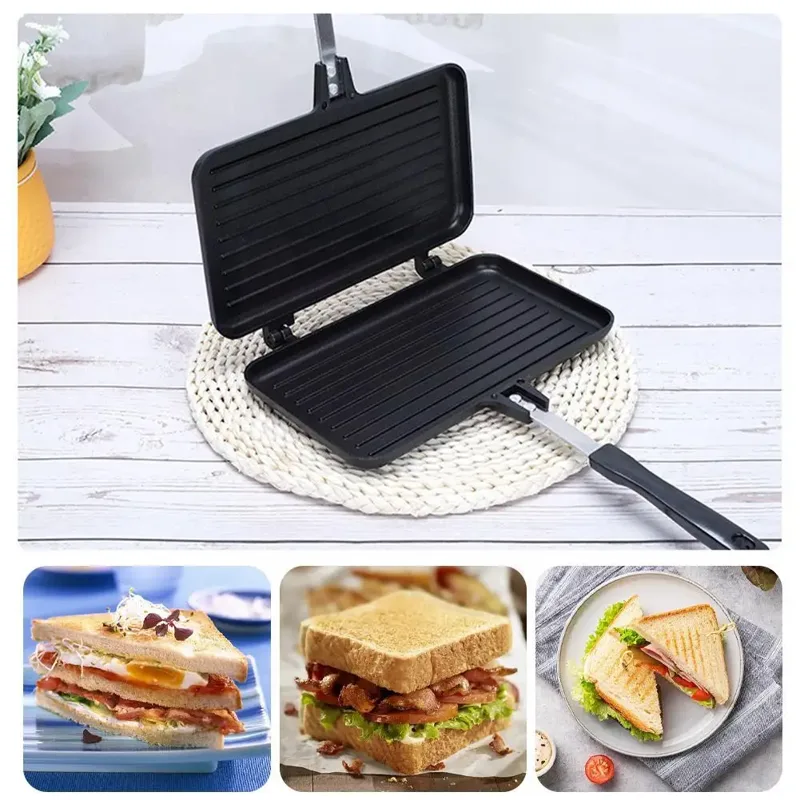 กระทะสองด้าน Non-Stick เครื่อง - Mini Pancake Griddle บทวิจารณ์และราคา