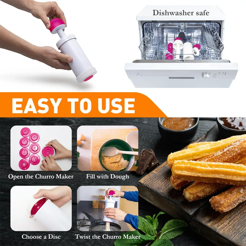 เครื่องกดคุกกี้ด้วยตนเองเครื่อ - Churros Maker Gun บทวิจารณ์และราคา