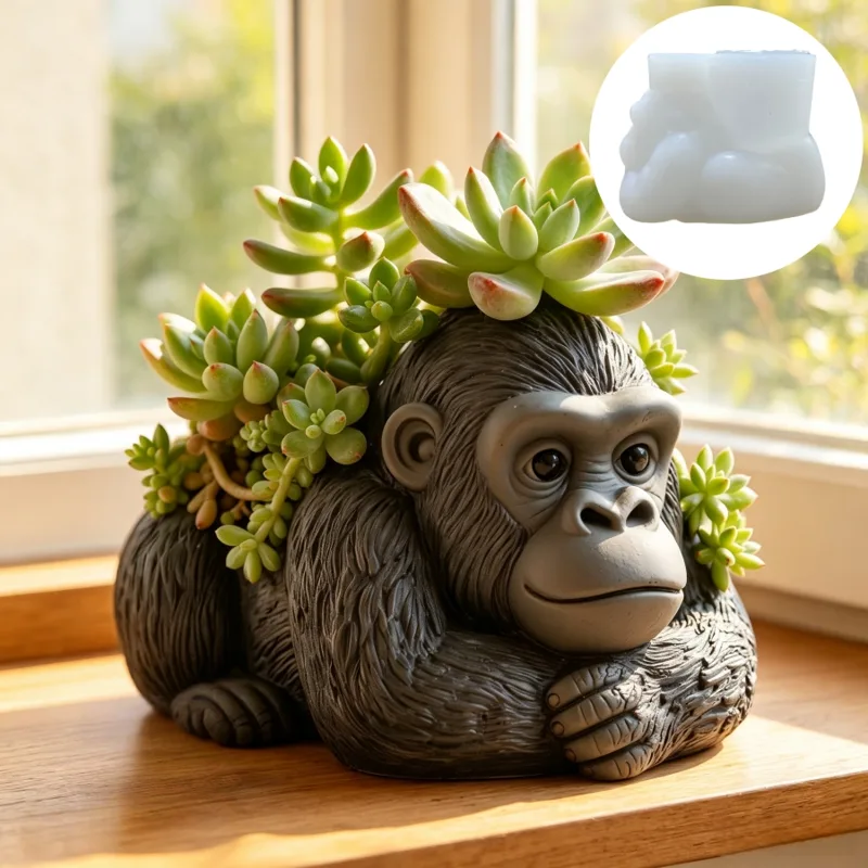 แม่พิมพ์เรซิ่นซิลิโคนรูปกอริลล - Potsticker Mold บทวิจารณ์และราคา