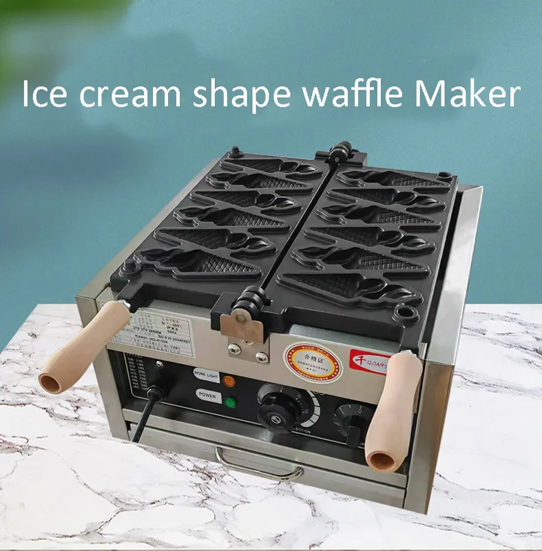 เครื่องทำวาฟเฟิลไอศกรีมไฟฟ้า 6 - Waffle Cone Maker บทวิจารณ์และราคา